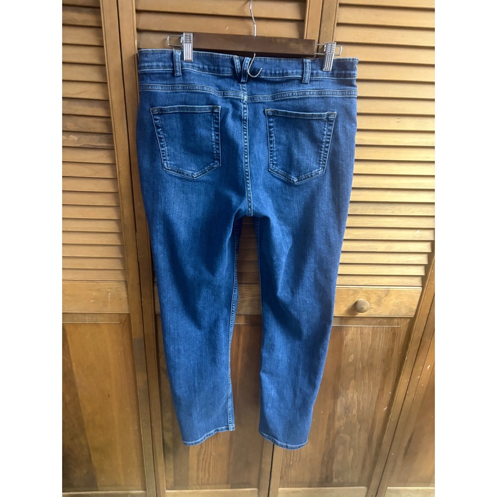 Duluth Trading Co Womens Daily Denim Jeans Blue Medium Wash Straight Leg 12x31 - Picture 3 of 5